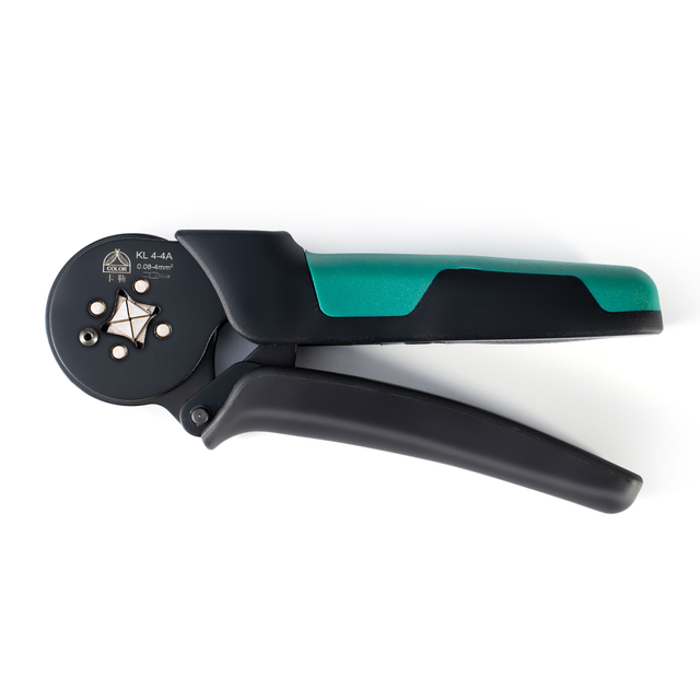 Multi-Range Mini Self-Adjustable Crimping Pliers for End Sleeves KL4-4A,Wire Ferrule Crimping Tool for AWG24-12