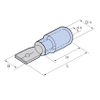 Pvc-Insulated Double Crimp Male Disconnector