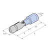 Pvc-Insulated Double Crimp Bullet Male Disconnector