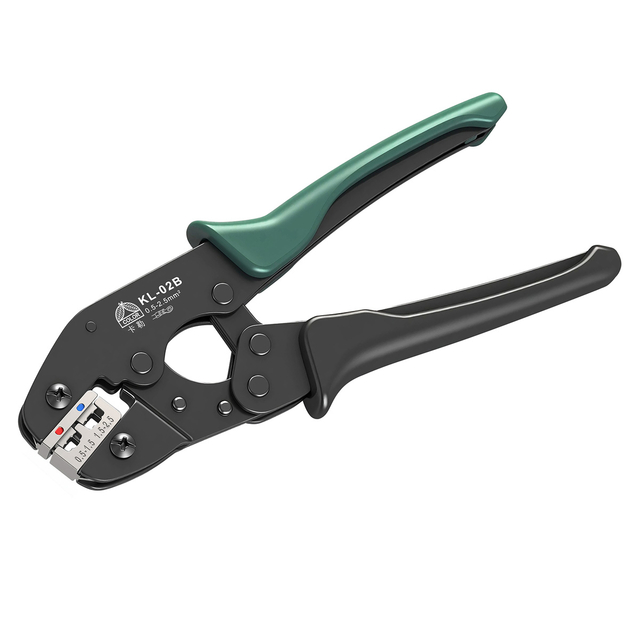 KL-02B Insulated Terminal Crimping Tool 0.5–2.5mm&sup2; | Professional Ratchet Wire Crimper